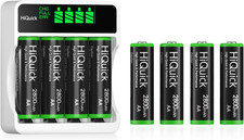 Hiquick 8 X 2800Mah AA NI-MH Rechargeable Batteries with 4-Slot AA AAA LCD Batte 3.96 per battery