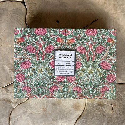 William Morris At Home Luxury Rose Body Care Set 5 Items Vegan Wash Lotion Salts