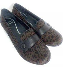 Dansko Olena Women Size 9.5 10 EU 40 Calf Fur Leather Animal Print