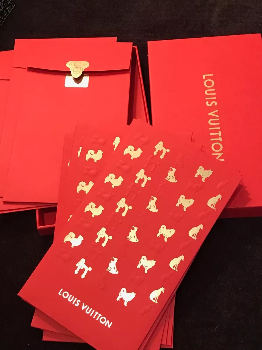 Louis Vuitton Collectors' Rare VIP Chinese New Year Dog 12 Envelopes /  Holders