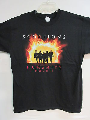 SCORPIONS OFFICIAL OLD STOCK HUMANITY HOUR BAND CONCERT MUSIC T-SHIRT  LARGE