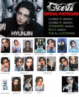 HYUNJIN STRAY KIDS GIANT JAPAN ALBUM PHOTOCARD POB LUCKY HYUNJIN STRAY KIDS GIANT JAPAN ALBUM PHOTOCARD POB LUCKY