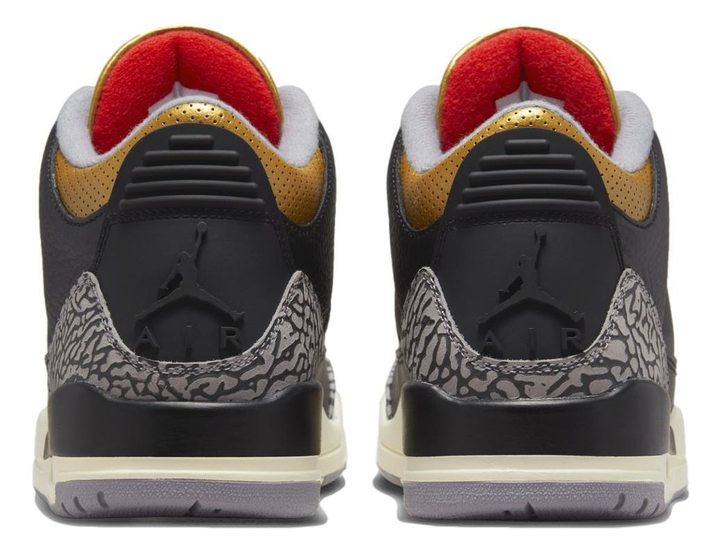 Nike Women's Air Jordan 3 Retro 'Black Gold' Shoes Sneakers Nike Women's Air Jordan 3 Retro 'Black Gold' Shoes Sneakers
