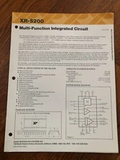 Lot of 8 Original Exar Data Sheet Packets - Integrated Circuits etc.