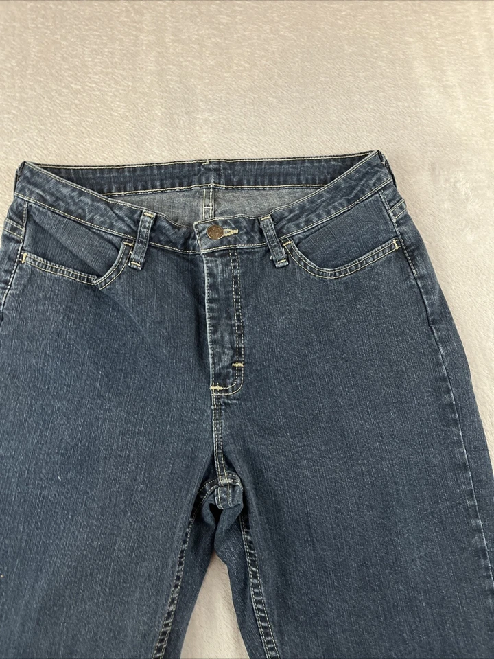 Gitano womens medium wash straight leg blue denim jeans size 10 - Image 4 of 4