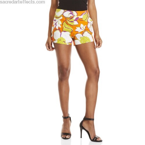 NWT $198 Sz 4 Trina Turk Corbin Shorts Kumquat - Picture 9 of 9