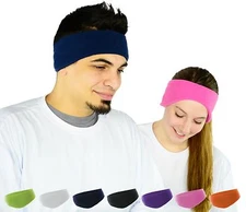 Mato & Hash Unisex 95/5 Poly/Spandex Polar Fleece Headband With Earwarmers
