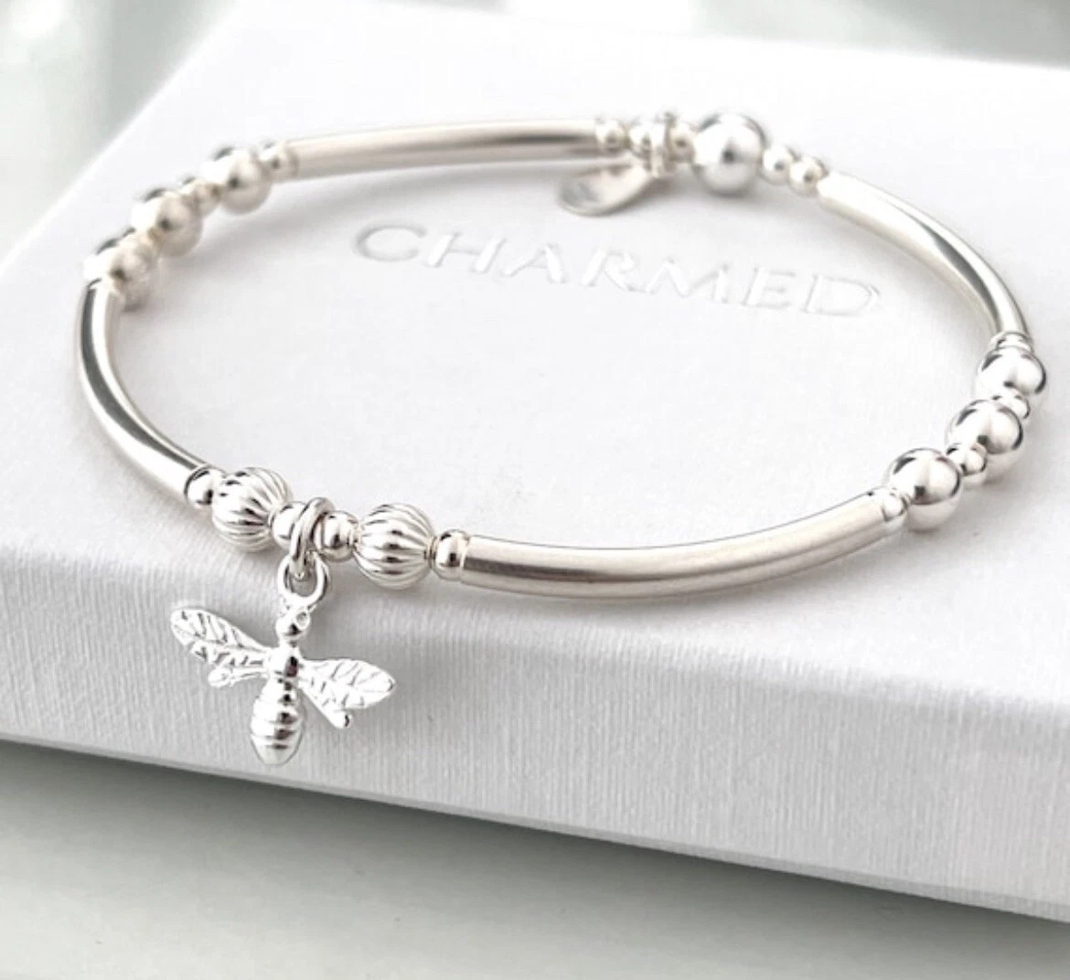 Stackable charm bracelets sale