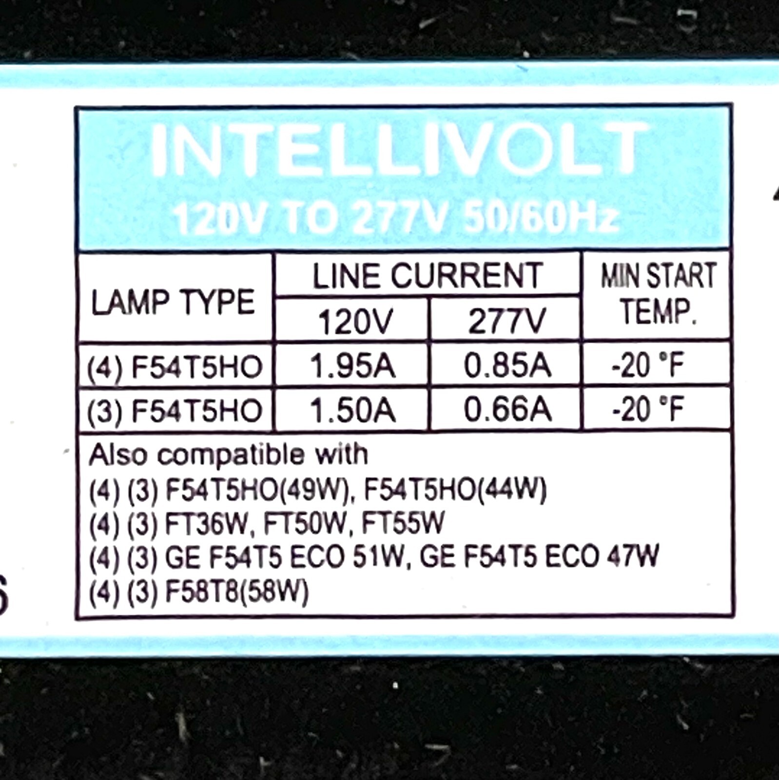 ICN4S5490C2LSG Advance Centium Programmed Start Electronic 4 Bulb T5 Ballast 781087047866 eBay