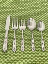 Oneida FLORAL BOUQUET Stainless Distinction Deluxe HH Flatware SMART CHOICE A43G