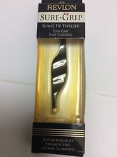 OLD PACKAGE Revlon SURE GRIP SLANT TIP TWEEZER EASY GRIP EASY CONTROL NEW USA