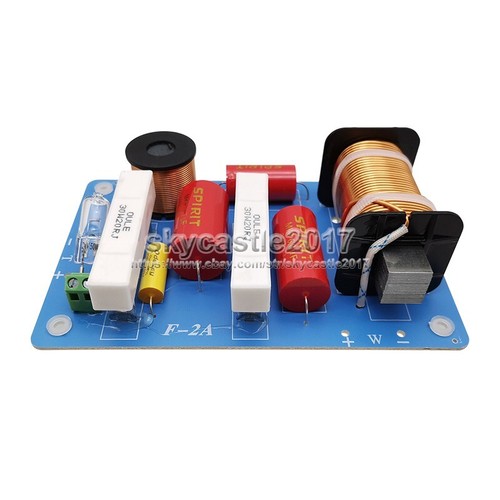 1pcs 2 Way 2 Unit 500W F-2A High-Low Speaker Frequency Divider Crossover Filters - Picture 2 of 7
