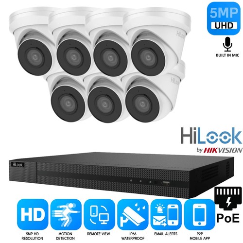 8MP HIKVISION AUDIO CCTV SYSTEM IP POE NVR 4K 5MP CAMERA MIC NIGHT VISION KIT - Picture 19 of 28
