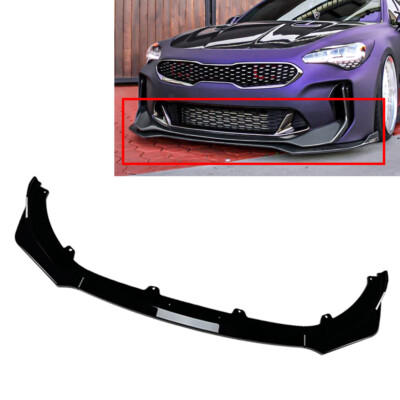 US Front Bumper Spoiler Splitter Lip For Kia Stinger GT 2018-2023 Matte Black