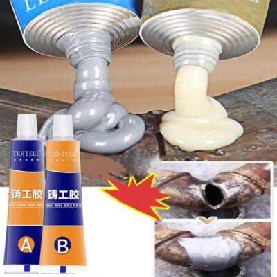 -/.  Industrial Repair Paste Glue Heat Resistance Cold Weld T2 A&B J9K O1F Metal