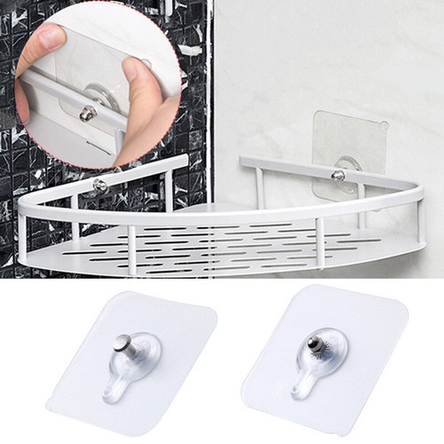 Lots Punch-Free Non-Marking Screw Sticker Frame Holder Rack Hanger Hoo K - Bild 3 von 14
