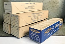 5X Ansco Gaf & 1 Yankee Straight Slide Trays (40 slides each) w Cover cases Exc