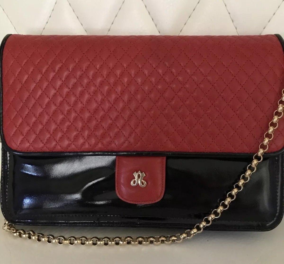 Jay Herbert New York Vintage quilted Purse with Chain Strap