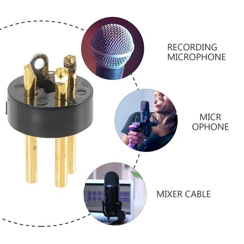 10 pièces accessoires trois cœurs prise microphone convertisseur soldes audio