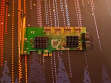 Syba SD-PEX40163 PCIe 3.0 x1 Non-RAID 8 Port SATA3 HBA