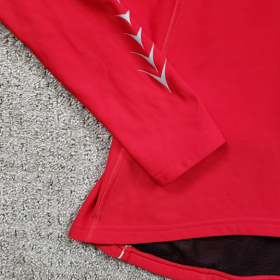 Chaqueta de ciclismo GORE BIKE WEAR para mujer XL roja cuarto cremallera cortavientos manga larga Foto 4 de 4