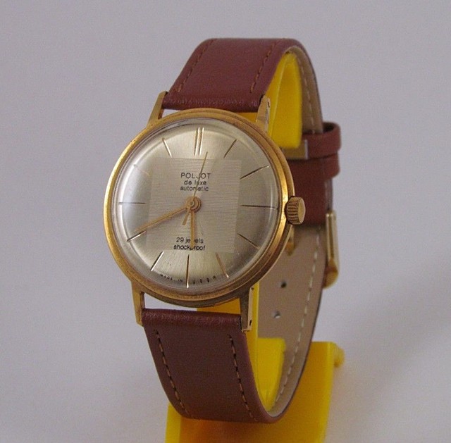 poljot de luxe automatic 29 jewels shockproof