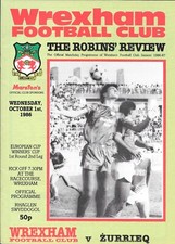 Wrexham v Zurrieq October 1986     **Mint Condition**
