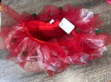 Claire  s Red White Toddler Christmas Tutu Tulle Skirt Nwt