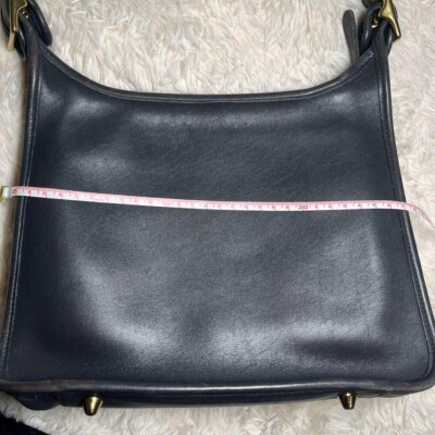 Extremely Rare Made In USA Old Coach 9966 Shoulder Bag Dark Navy