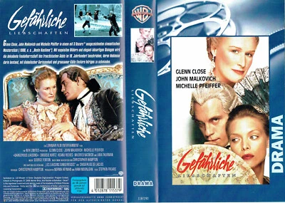 (VHS) Gefährliche Liebschaften - Glenn Close, John Malkovich, Michelle Pfeiffer - Bild 1 von 2