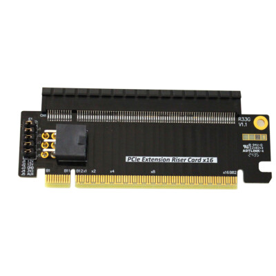 PCI-Ex16 Extension Riser Card PCIe 5.0 x16 Protector Card External Power Supply