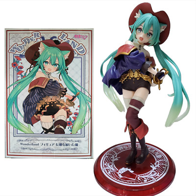 18cm Anime Hatsune Miku Fairy Tale Wonderland Puss in Boots Model Toy No box