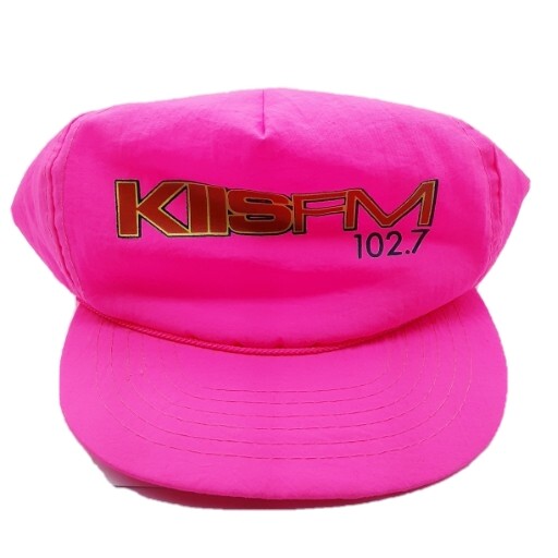 Vintage 90's KIIS FM Radio Nylon Ropebill Trucker Hat Cap