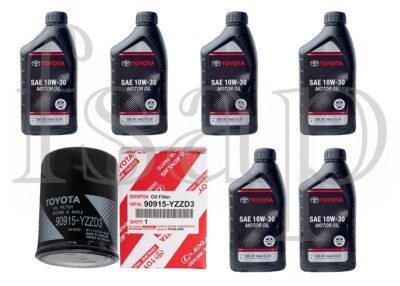 Genuine Toyota oil change kit for 1984 Toyota Pickup 2.4L 90915-YZZD3 SAE10w30