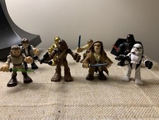 Star Wars 8 Mini Figure Lot Darth Vader, Solo , Chewy, C-3PO,Storm Trooper 2011