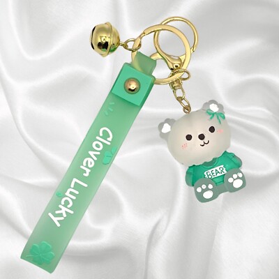 Kawaii Teddybear Keychain / Backpack/ Bag Charm/Accessories/Green