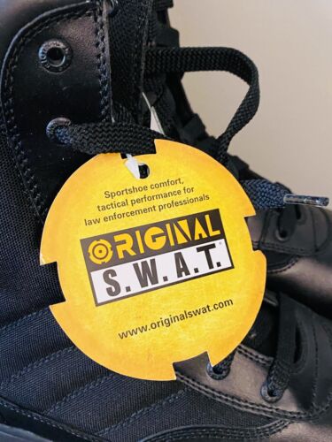 New in Box Original S.W.A.T. Classic 9" Side Zip Black Boots Men's 15 - Picture 3 of 15