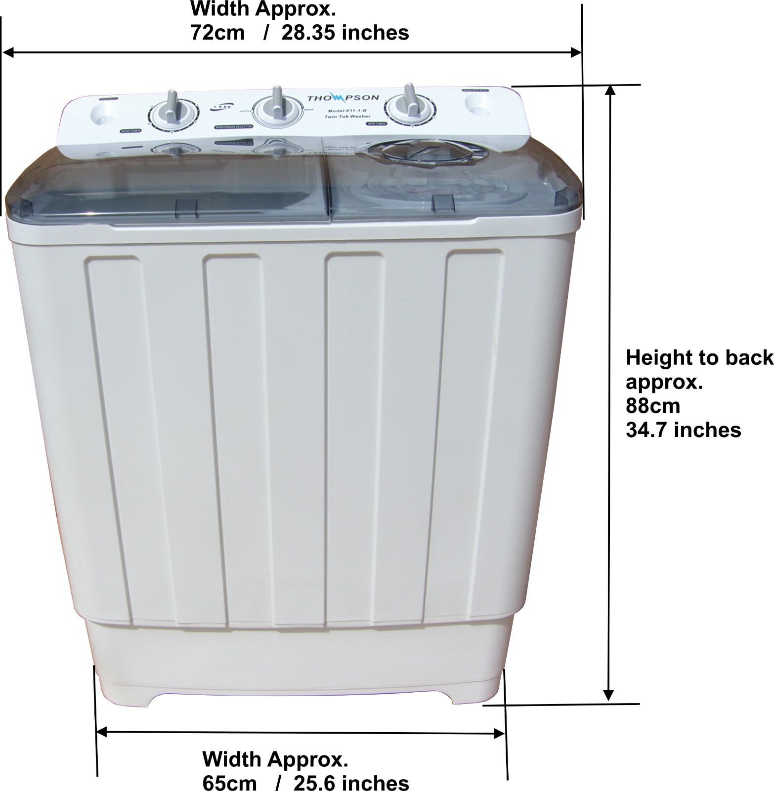 Brand New Thompson X111B Twin Tub Washing Machine FULL SIZE Low