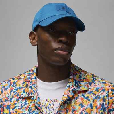 Nike Air Jordan Club Cap Size S/M Adult Unisex Blue Patch Flight