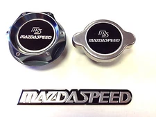 MAZDA RACING CNC BILLET OIL FILLER CAP & 1.3KG RADIATOR CAP KIT