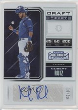 2018 Panini Contenders Draft Picks Prospect Ticket 10/99 Keibert Ruiz Auto 03cg