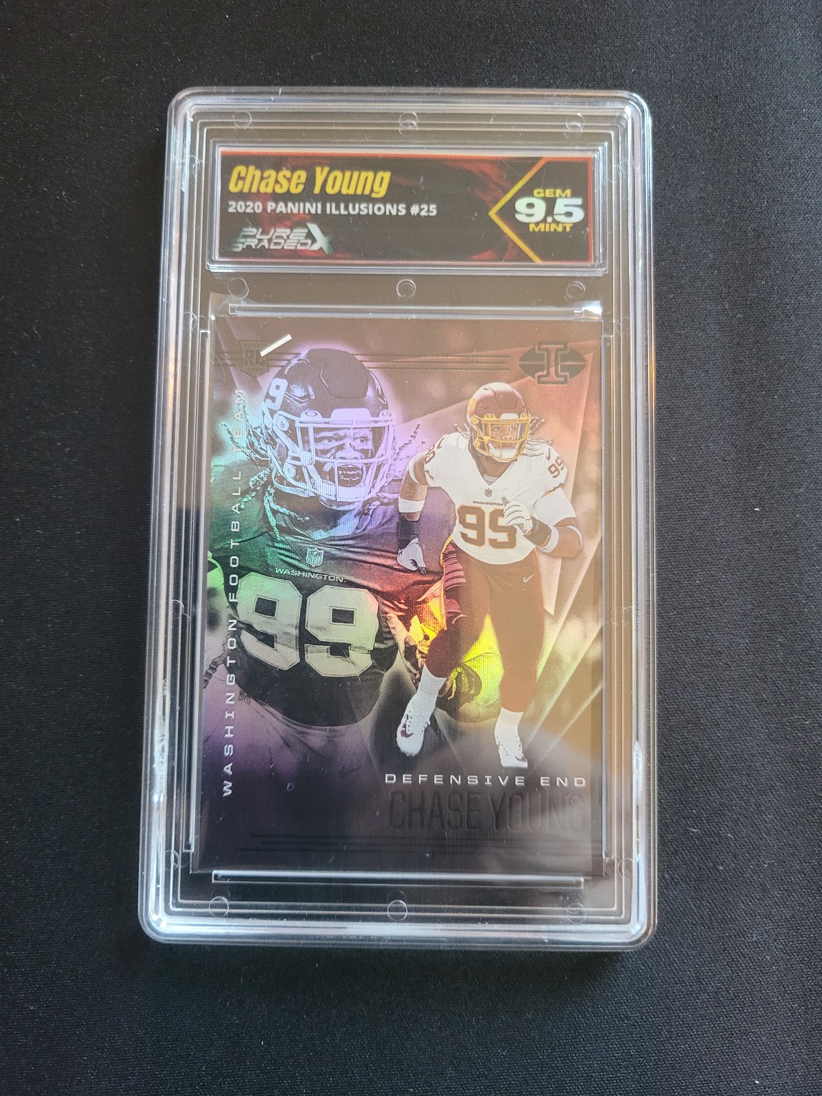 2020 Illusions Chase Young  Rookie RC #25 Pure Graded 10 Saints