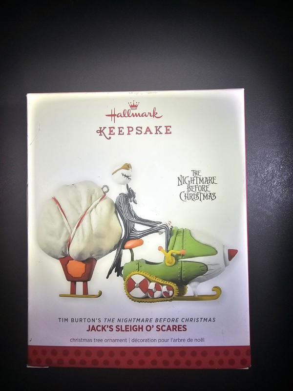 New Hallmark Jack's Sleigh O'Scares Ornament Nightmare Before Christmas 2013