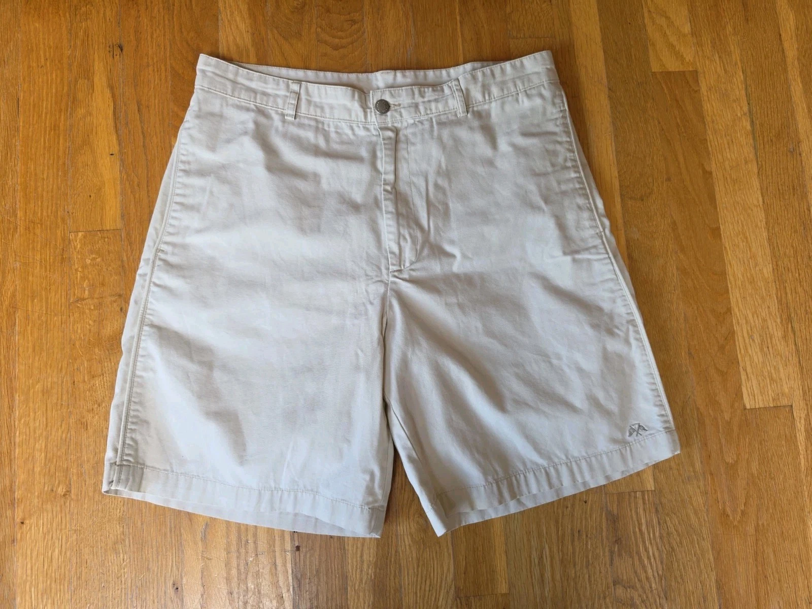 Vintage Thomas Burberry Shorts Mens 32 Beige Khaki Casual Walking EU Size 42