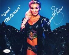 Charlotte Flair (8x10 metallic) FULL SIGNATURE jsa photo signed inscribed autogr