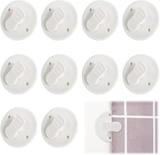 10 Pack Shower Curtain Clips Self Adhesive Splash Guard 5.5 cm