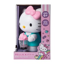 Sanrio Hello Kitty moving Sipping Boba Tea Figure NEW