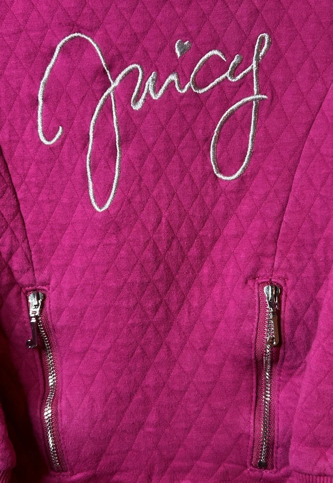 Juicy Couture Pink Sweatshirt Girls Size 6 - Image 4 of 4
