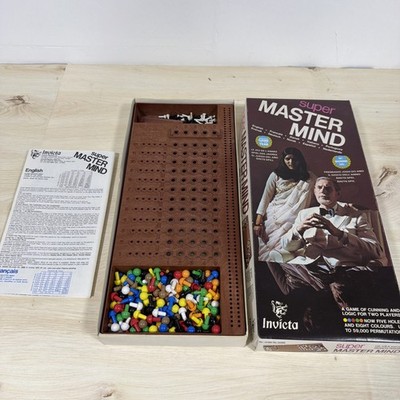 Vintage 1978 Invicta Super Master Mind Mastermind Brettspiel komplett selten