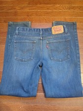 Levi's 511 27x29 14 Reg  Slim Fit Zip Fly  Button Closure Denim Jeans Casual